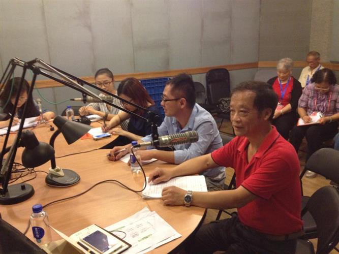 广播pk赛后,项目组成员郑楚荣也接受了上海第一财经频道记者的
